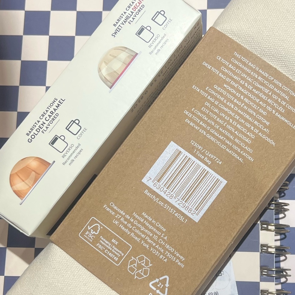 Nespresso Tote and Sample Set Capsules